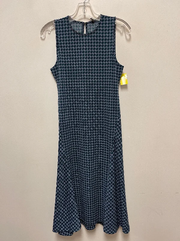 Dress Casual Midi By Ann Taylor In Teal, Size: Xs Elegant Satin Skirt