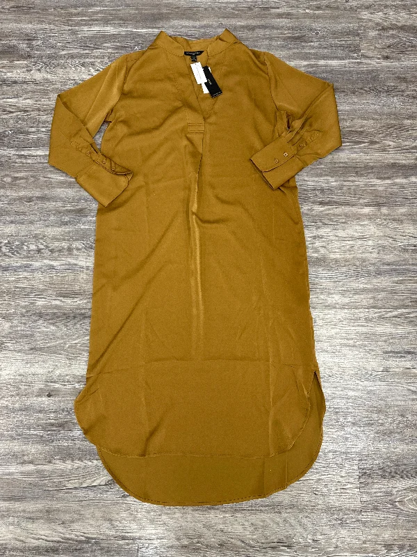 Dress Casual Midi By Banana Republic In Mustard, Size: Xs Button-front Midi Skirt