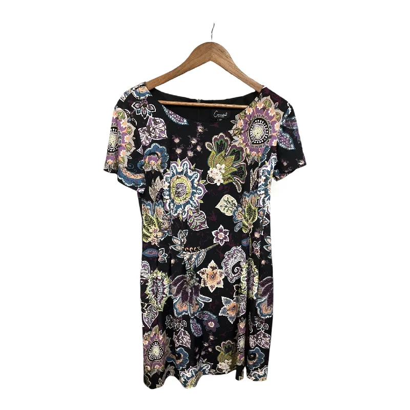 Dress Casual Midi By Connected Apparel In Floral Print, Size: M Floral A-line Skirt